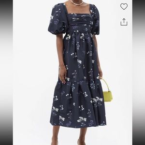 Self-Portrait Puff Sleeve Floral Dress Size 2
